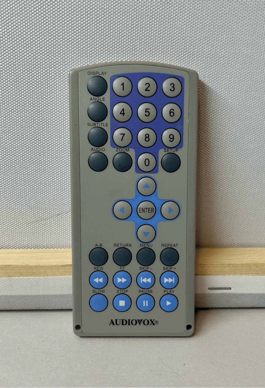 Audiovox Portable DVD Player Remote CR2025 Control Gray Tested Working OEM